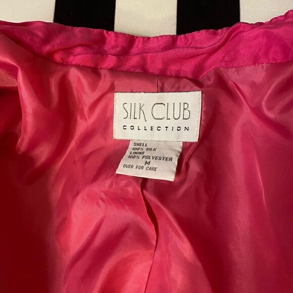 SILK CLUB COLLECTION Pink Blazer - Picture 7 of 9